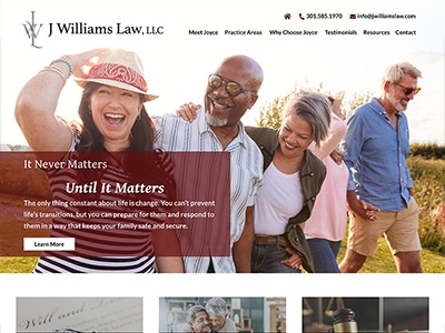 Law Firm Website design for J Williams Law