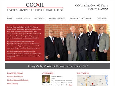 Law Firm Website design for Cypert, Crouch, Clark & H…