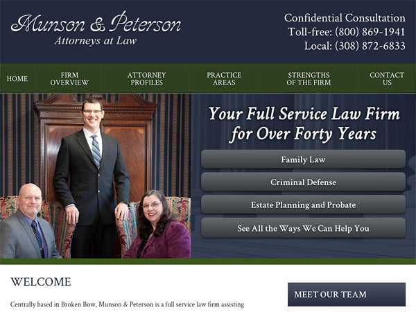 Central Nebraska Law Firm Website by The Modern Firm