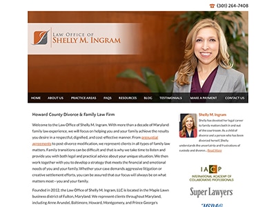 Law Firm Website design for Law Office of Shelly M. I…