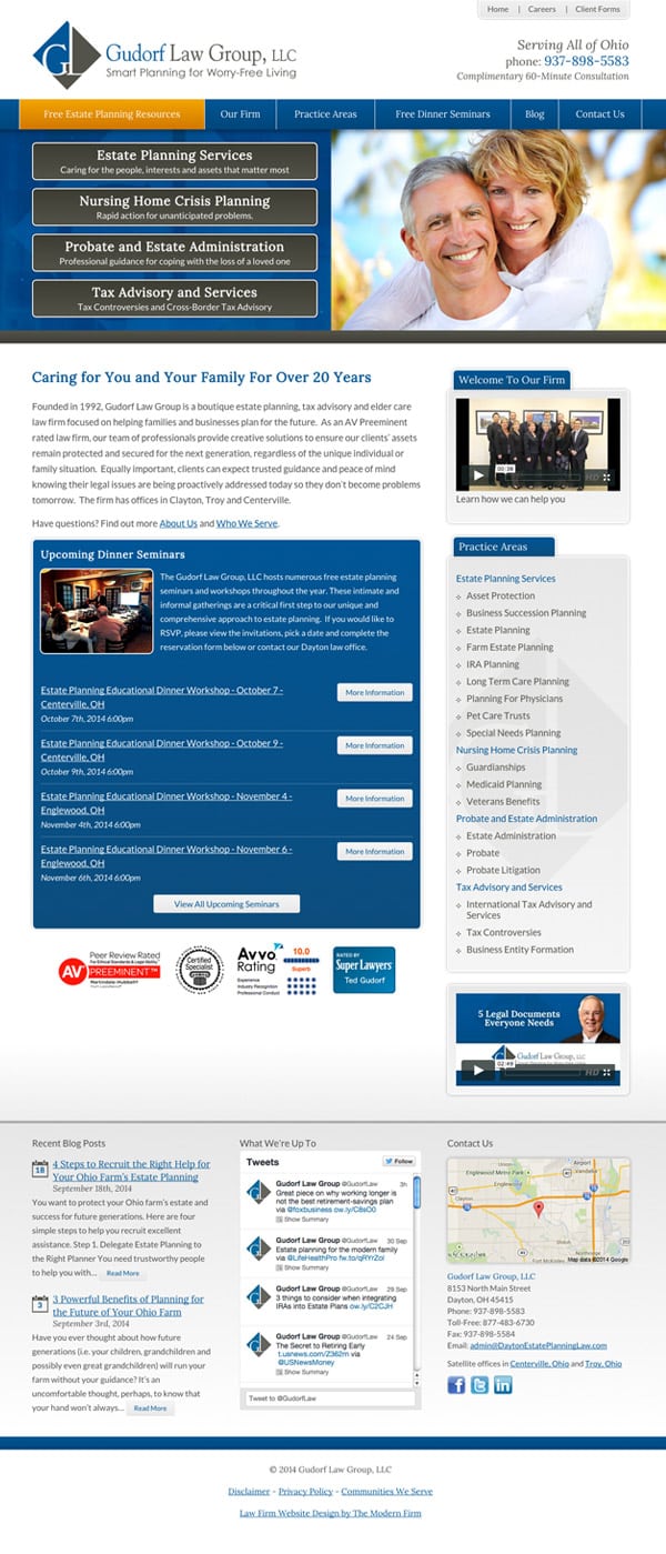 Law Firm Website Design for Gudorf Law Group, LLC