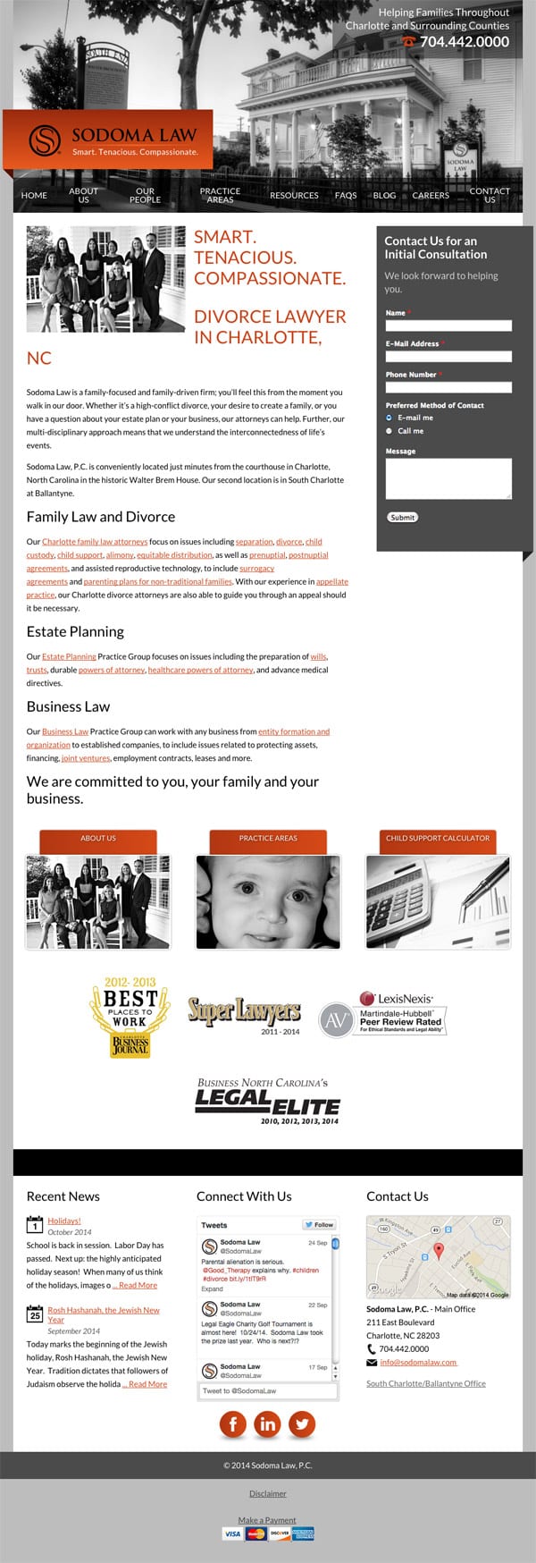 Law Firm Website for Sodoma Law, P.C.