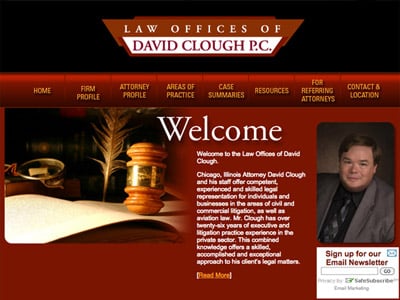 Law Firm Website design for Law Offices of David Clou…