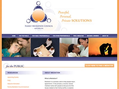Law Firm Website design for Family Mediation Council…
