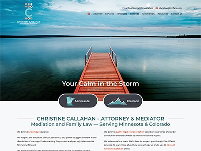 Law Firm Website design for Callahan Family Law & Med…