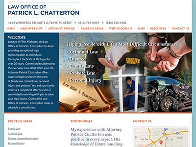 Law Firm Website design for Law Office of Patrick L.…