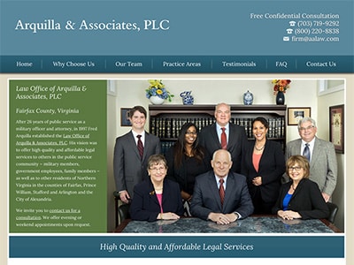 Law Firm Website design for Arquilla & Associates, PL…