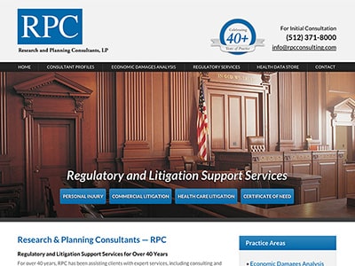 Law Firm Website design for Research and Planning Con…