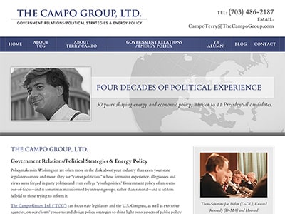 Law Firm Website design for The Campo Group Ltd.