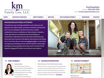 Minneapolis Divorce Lawyer Website