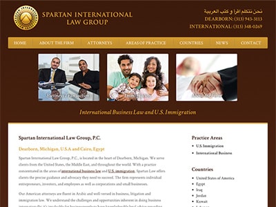 Law Firm Website design for Spartan International Law…
