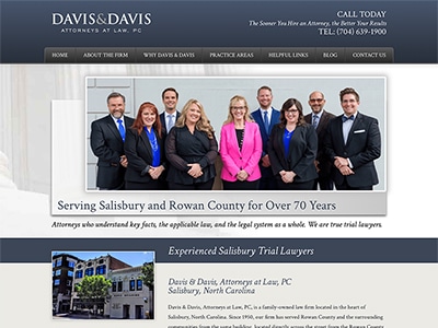 Law Firm Website design for Davis & Davis, Attorneys…