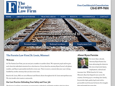 Law Firm Website design for The Furniss Law Firm, LLC