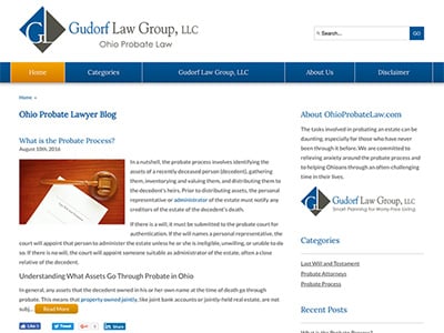 Law Firm Website design for Gudorf Law Group, LLC