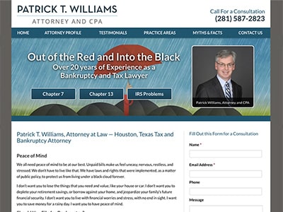 Law Firm Website design for Law Office of Patrick T.…