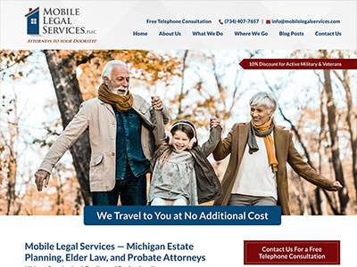 Law Firm Website design for Mobile Legal Services, PL…