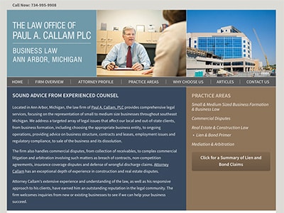 Law Firm Website design for The Law Office of Paul A.…