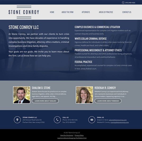 Law Firm Website for Stone Conroy LLC