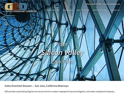 Law Firm Website design for Gates Eisenhart Dawson