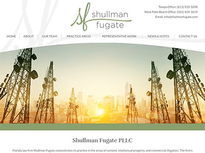 Law Firm Website design for Shullman Fugate PLLC
