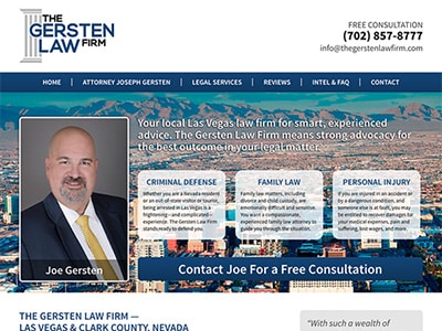 Law Firm Website design for The Gersten Law Firm PLLC