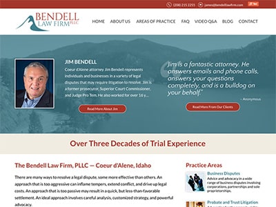 Law Firm Website design for The Bendell Law Firm, PLL…