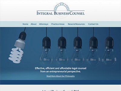Law Firm Website design for Integral Business Counsel…