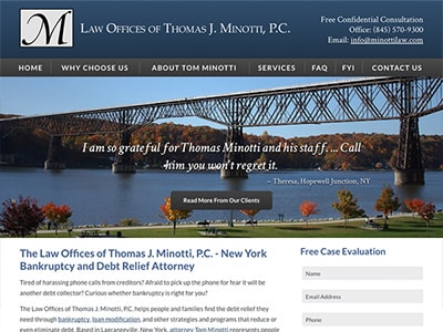 Law Firm Website design for The Law Offices of Thomas…