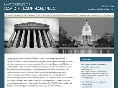 Law Firm Website design for Law Offices of David H. L…