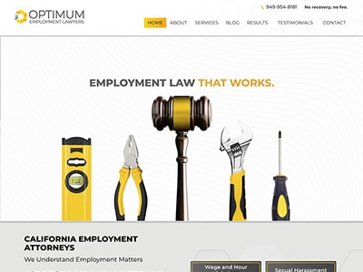 Website Design for Optimum Employment Lawyer…