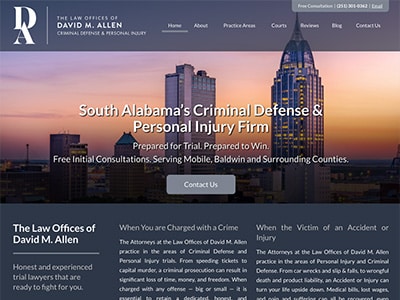 Law Firm Website design for The Law Offices of David…
