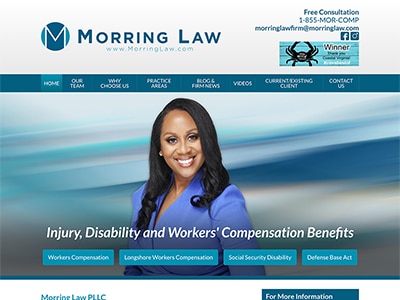 Law Firm Website design for Morring Law PLLC