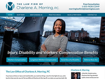 Law Firm Website design for The Law Firm of Charlene…