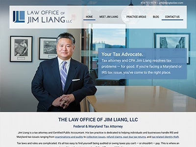 Website Design for Law Office of Jim Liang,…