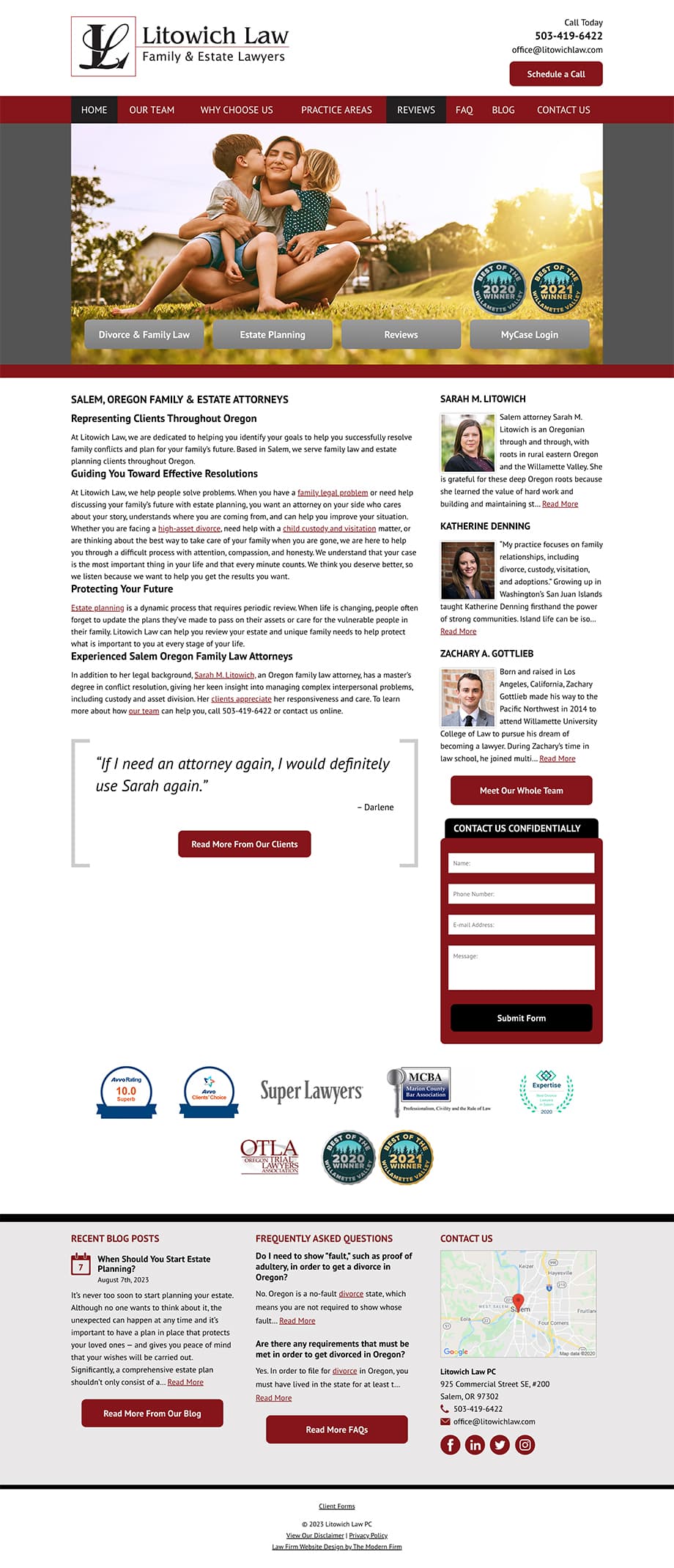 Law Firm Website Design for Litowich Law PC