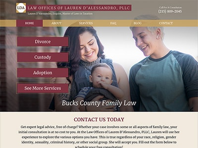 Law Firm Website design for Law Offices of Lauren D'A…