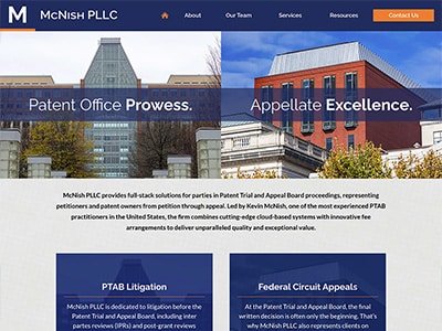 Law Firm Website design for McNish PLLC