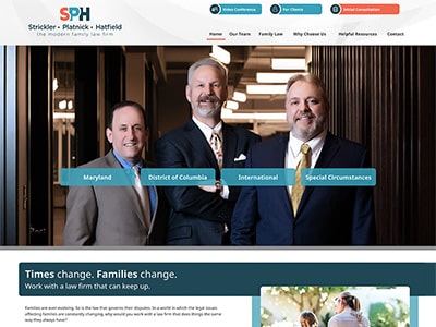 Law Firm Website design for Strickler, Platnick & Hat…