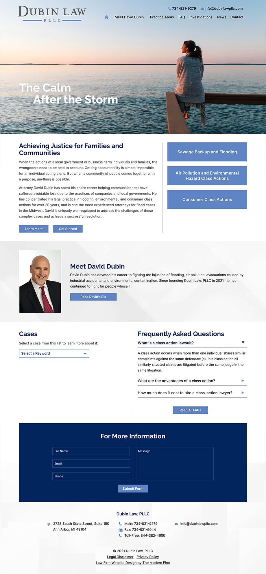 Law Firm Website for Dubin Law, PLLC