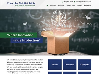 Law Firm Website design for Curatolo Sidoti Trillis C…