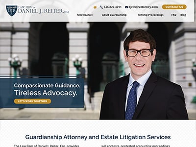 Law Firm Website design for Law Firm of Daniel J. Rei…