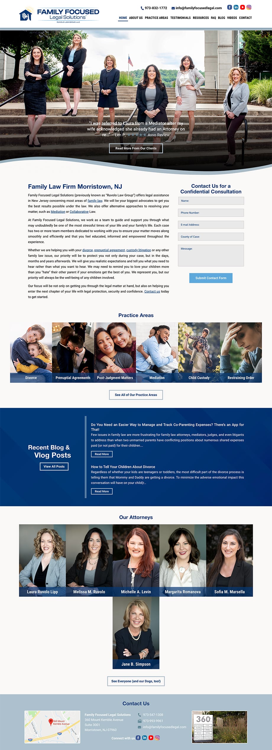 Law Firm Website Design for Family Focused Legal Solutions