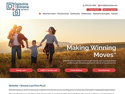 Law Firm Website design for Deitchle+Simone Law Firm…