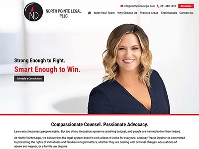 Law Firm Website design for North Pointe Legal, PLLC