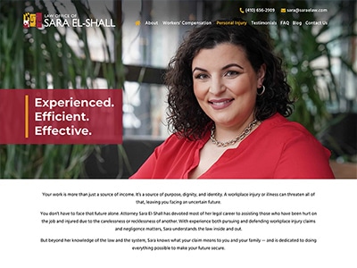 Law Firm Website design for Law Office of Sara El-Sha…