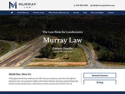 Law Firm Website design for Murray Law Firm, PLLC
