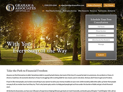 Law Firm Website design for Graham & Associates Law O…