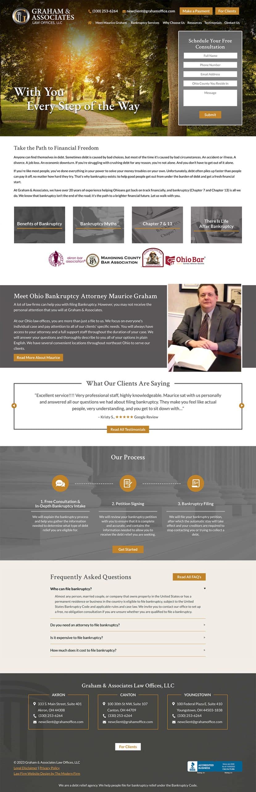 Law Firm Website Design for Graham & Associates Law Offices, LLC