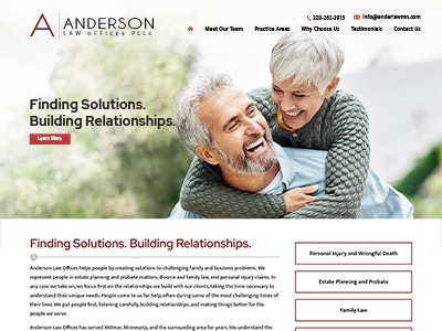 Law Firm Website design for Anderson Law Offices, PLL…