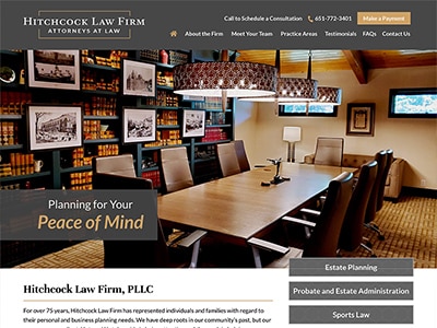 Law Firm Website design for Hitchcock Law Firm, PLLC